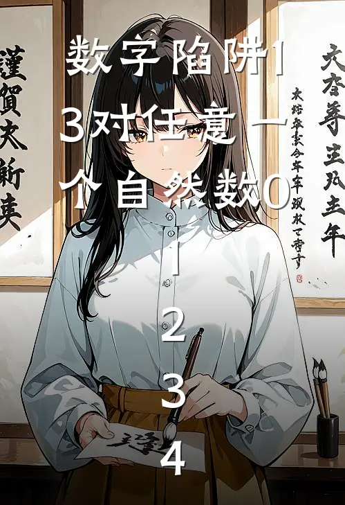 数字陷阱13对任意一个自然数(0.1.2.3.4)