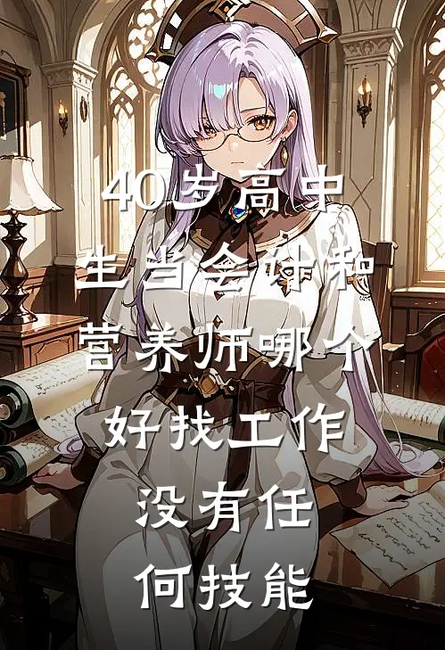 40岁高中生当会计和营养师哪个好找工作,没有任何技能