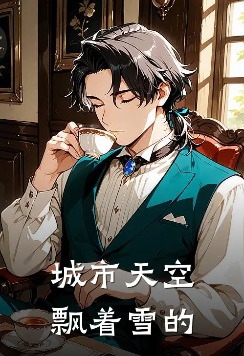城市天空飘着雪的
