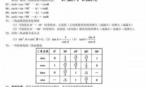 天津初中数学基础知识点总结归纳(天津初三数学知识点归纳)