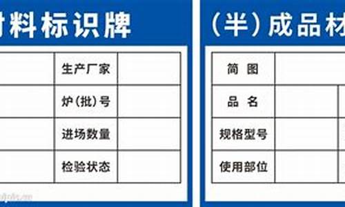 金属材料涂色标识牌(金属材料涂色标识牌图片大全)